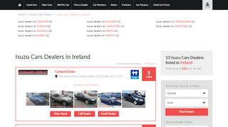 
                            5. Isuzu Cars Dealers in Ireland - Car Buyers Guide