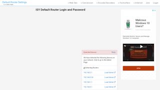 
                            12. ISY Default Router Login and Password - Clean CSS