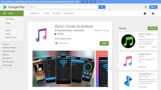 
                            6. iSyncr: iTunes para Android – Apps no Google Play