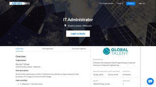 
                            9. IT Administrator - Global Talent | AIESEC