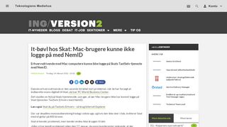 
                            8. It-bøvl hos Skat: Mac-brugere kunne ikke logge på med NemID ...