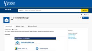 
                            8. IT Central Exchange (email) | My UD