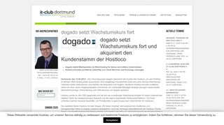 
                            9. IT-Club Dortmund e.V.dogado setzt Wachstumskurs fort - IT-Club ...