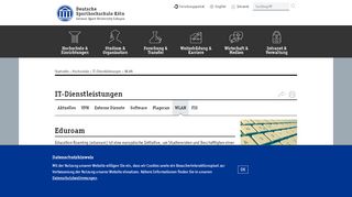 
                            5. IT-Dienstleistungen: WLAN - Deutsche Sporthochschule Köln
