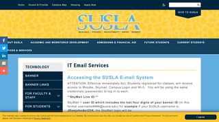 
                            3. IT Email Services | Southern University Shreveport Louisiana