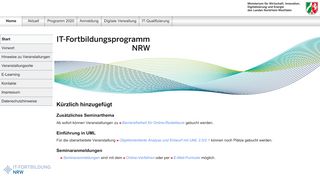 
                            6. IT-Fortbildungsprogramm NRW | Home -> Start