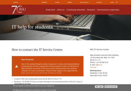 
                            6. IT help for students | RSU