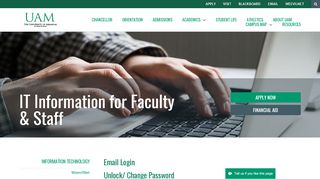 
                            12. IT Information for Faculty & Staff | University of Arkansas at Monticello