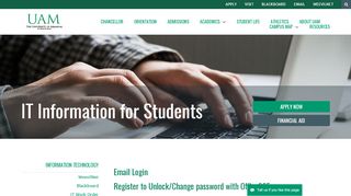 
                            10. IT Information for Students | University of Arkansas at Monticello