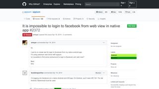 
                            6. It is impossible to login to facebook from web view in native app · Issue ...