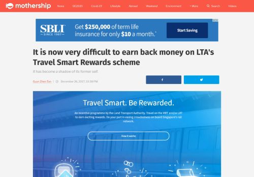 
                            10. It is now very difficult to earn back money on LTA's Travel Smart ...