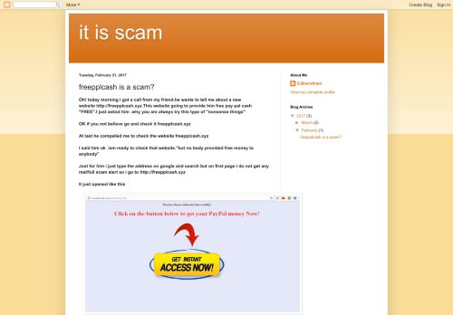 
                            7. it is scam: freepplcash is a scam?