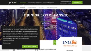 
                            13. IT Junior Expert (m/w/d) | ING-DiBa AG | get in IT