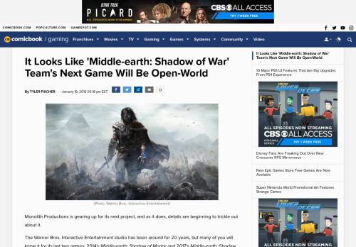 
                            9. It Looks Like 'Middle-earth: Shadow of War' Team's Next Game Will Be ...