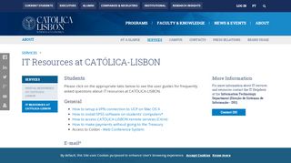 
                            10. IT Resources at CATÓLICA-LISBON | CATÓLICA-LISBON