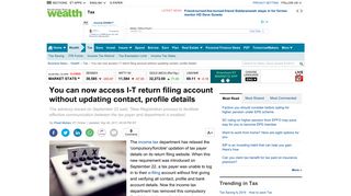 
                            12. IT return filing: You can now access I-T return filing account without ...