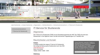 
                            12. IT-Service für Studierende - Jade Hochschule