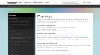 
                            10. IT services | Chalmers studentportal