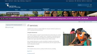 
                            8. IT services - CPUT