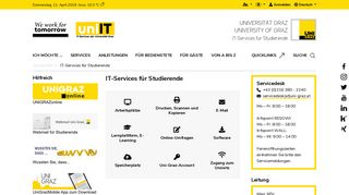 
                            8. IT-Services für Studierende - Uni Graz