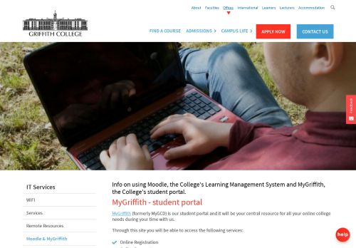 
                            3. IT Services | Moodle & MyGriffith | Griffith College