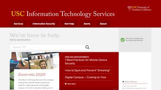 
                            13. IT Services | USC