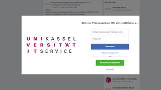 
                            11. IT Servicezentrum (ITS) Universität Kassel - Facebook