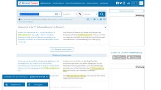 
                            12. IT SoftwareService - Deutsch Übersetzung - Englisch Beispiele ...