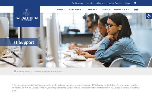 
                            10. IT Support - Carlow College