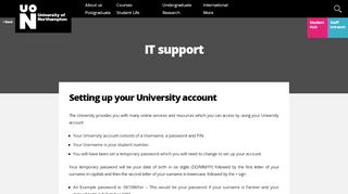 
                            10. IT support | University of Northampton