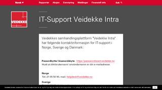 
                            5. IT-Support Veidekke Intra - Intrasupport - Veidekke ASA, Investor