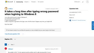 
                            1. It takes a long time after typing wrong password when logining to ...