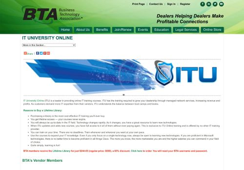 
                            5. IT University Online - Business Technology Association