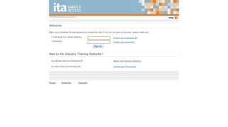
                            1. ITA Direct Access - Login
