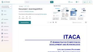 
                            5. Itaca project - eLearning platform - Scribd