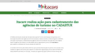 
                            13. Itacaré realiza ação para cadastramento das agências de turismo no ...