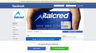 
                            12. Italcred - Inicio | Facebook