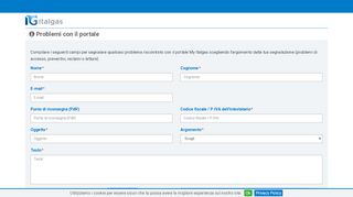 
                            3. ITALGAS - Portale Clienti