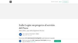 
                            2. Italia Login: un progetto al servizio del Paese – AGID - Agenzia per l ...