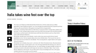 
                            6. Italia takes wine fest over the top - Vancouver Sun