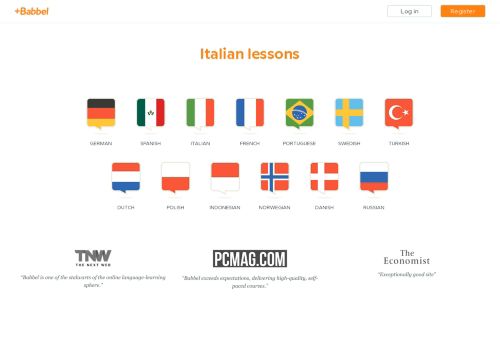
                            7. Italian lessons - Babbel.com