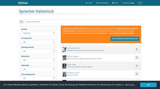 
                            11. Italienische Sprecher jetzt finden & buchen | bodalgo.