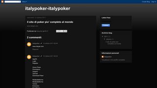 
                            8. italypoker-italypoker: il sito di poker piu' completo al mondo
