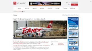 
                            7. Italy's Fly Ernest takes delivery of maiden aircraft - ch-aviation