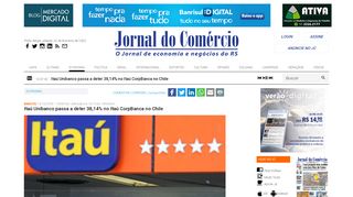 
                            10. Itaú Unibanco passa a deter 38,14% no Itaú CorpBanca no Chile ...