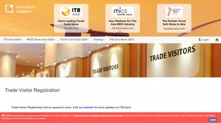 
                            6. ITB Asia 2018 | Trade Visitor Registration