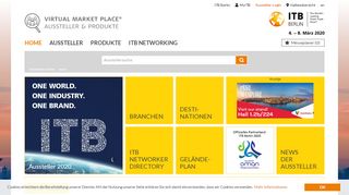 
                            4. ITB Berlin Virtual Market Place: Aussteller & Produkte