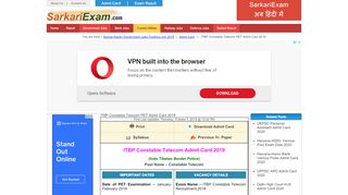 
                            9. ITBP Constable Telecom PET Admit Card 2019, Download Hall ...