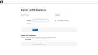 
                            8. ITC Clearance :: Login - ITC Clearance Services