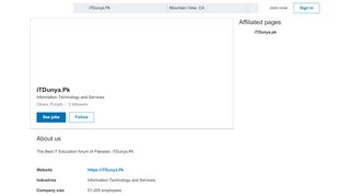 
                            5. iTDunya.Pk | LinkedIn